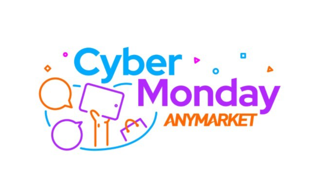 Cyber Monday com logo ANYMARKET
